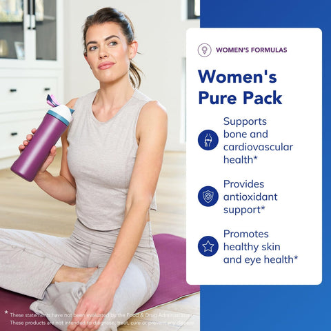 Pure Encapsulations Women'S Pure Pack - For Women Over 40 - Bone Heart Eye & Breast Health - With Calcium Dha Epa & Coq10 - Once-Daily 30 Packets