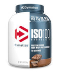 Dymatize ISO 100 Hydrolyzed Whey Protein Powder Isolate Fudge Brownie 5 Pound