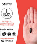 Sports Research Krill Oil Supplement with EPA DHA Omega 3 Phospholipids Astaxanthin from Antarctic Krill Highest Concentration of Krill Oil for Men Women 1000mg 60 Softgel Capsules