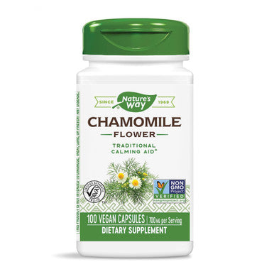 Nature's Way Chamomile Flower, 700 mg per serving, 100 Capsules (Packaging May Vary)