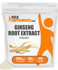 BulkSupplements Ginseng Root Extract Powder - Panax Ginseng for Energy Support - Vegan, Powder - 1000mg , 100 Servings (100 Grams - 3.5 oz)