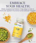 Solaray Zinc 50Mg Immune Support Capsules, 100 Count, Vegan, Pumpkin Seed