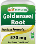 Best Naturals Goldenseal Root 570 mg (Non-GMO) 100 Capsules