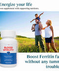 Dr. Wholeness Blood Vitality - Daily Iron Supplement And Multivitamin - Boost Ferritin And Energy, Most Effective Iron Supplement, High Potency, Non Constipating, No Nausea, And Bioavailable - 30 Caps