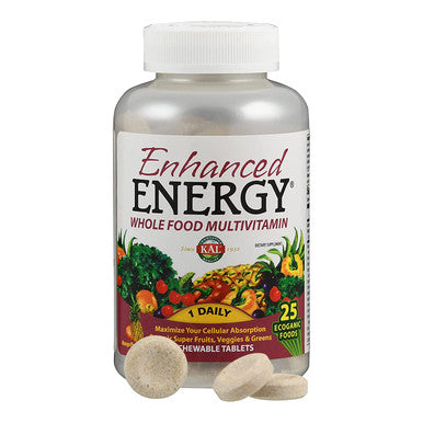 Kal Enhanced Energy Tropical Tablets, 60 Count
