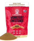 Lakanto Golden Monk Fruit Sweetener with Erythritol, Raw Cane, 5 lb | Raw Cane Sugar Substitute for Coffee, Tea, Baking, Smoothie, Sauce, Marinade, Zero Calorie, Keto, Zero Net Carbs