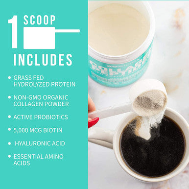 Grass Fed Collagen Peptides Powder Supplement Vital Probiotics NonGMO Collagen Powder Type I and III Keto Paleo Gluten Free Kosher Hydrolyzed Protein by GoBiotix Unflavored 30 Servings