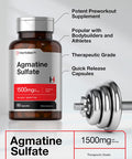 Agmatine Sulfate Capsules 1500Mg | 60 Pills | Pharmaceutical Grade | Non-Gmo, Gluten Free Supplement | By Horbaach