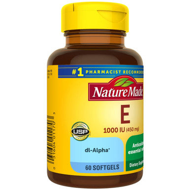 Nature Made Vitamin E 450 Mg (1000 Iu) Dl-Alpha Dietary Supplement For Antioxidant Support 60 Softgels (Pack Of 3)