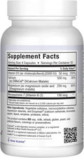 Maxi Health 500 mg Calcium Supplement with Vitamin D3 (2000 IU) Magnesium (250 mg) and Vitamin K2 (150 mcg) - Bone Teeth and Joint Support for Men and Women - 120 Capsules - Cal Mag K-D by Maxi Health