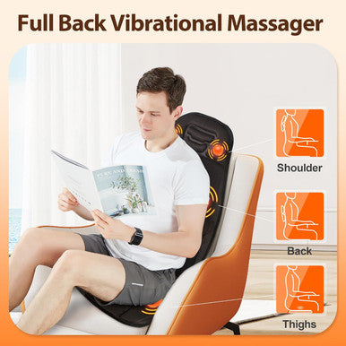 Back Massager With Heat, Massage Chair Pad For Pain Relief Deep Tissue, Portable Massage Seat Cushion For Home Office Use, Gifts For Men Women