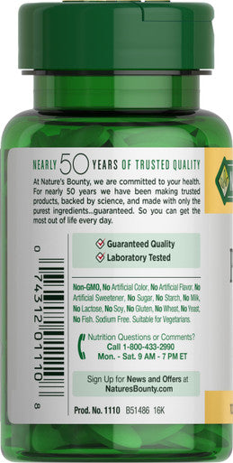 Natures Bounty Potassium Dietary Supplement 99 Mg 100 Caplets
