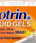 Motrin IB Liquid Gels - Pain Reliever with 200mg Ibuprofen for Muscle Aches Headache Backache Toothache Menstrual Cramps and Minor Arthritis Pain