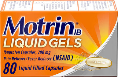 Motrin IB Liquid Gels - Pain Reliever with 200mg Ibuprofen for Muscle Aches Headache Backache Toothache Menstrual Cramps and Minor Arthritis Pain