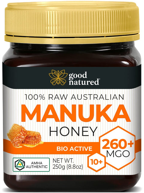 Good Natured Manuka Honey (MGO 850+) - High Grade Raw Manuka Honey Medical Grade, Non-GMO, Lab-Tested & AMHA Certified, BPA-free, 8.8 oz