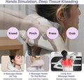 Shiatsu Neck And Shoulder Massager With Heat For Neck & Back Pain Relief, 8 Kneading Nodes, Deep Tissue Muscle Relaxation, Hands-Free, Cordless Electric Full Body Massager, For Women Men