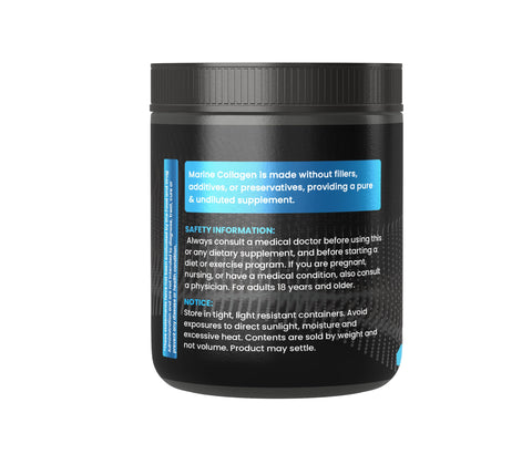 Pure Original Ingredients Hydrolyzed Marine (Fish) Collagen 9 Oz Always Pure No Fillers