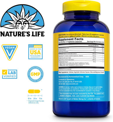 Nature'S Life Prostate Maintain - Prostate Support Supplement For Men'S Health - Saw Palmetto Pygeum Herbal Complex And Zinc Supplements - 125 Servings 250 Vegetarian Capsules