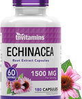 Echinacea Capsules (1500 MG x 180 Capsules) | Supports Health & Well-Being | Echinacea Root Herbal Extract Supplement | Produced in The USA | TNVitamins
