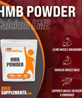 BulkSupplements HMB Powder (-Hydroxy -Methylbutyrate) - HMB Supplement for Muscle Recovery & Endurance - Calcium HMB - 1000mg (500 Grams - 1.1 lbs)