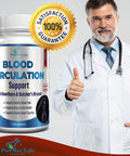 YUMMYVITE Blood Circulation Supplement - With Hawthorn, Butchers Broom, Horse Chestnut, Arginine, Diosmin, Varicose Veins Treatment, Circulation Support - 90 Capsules