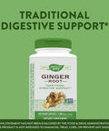 Nature'S Way Ginger Root, Traditional Digestive Support*, 1,100 Mg, 240 Vegan Capsules