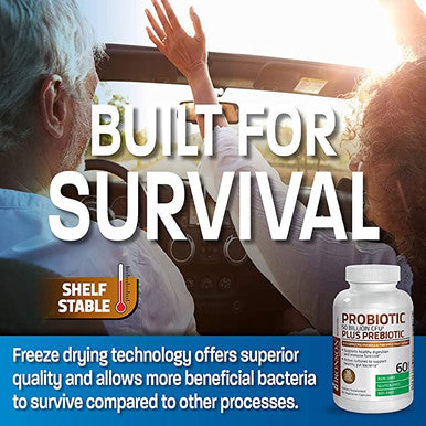 Bronson Probiotic 50 Billion Cfu + Prebiotic With Apple Polyphenols & Pineapple Fruit Extract For Women & Men Non-Gmo, 60 Vegetarian Capsules