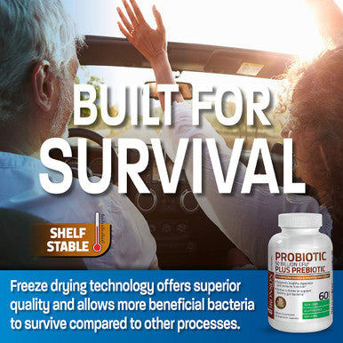 Bronson Probiotic 50 Billion Cfu + Prebiotic With Apple Polyphenols & Pineapple Fruit Extract For Women & Men Non-Gmo, 60 Vegetarian Capsules