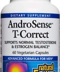 Natural Factors AndroSense TCorrect Supports Mens Hormonal Metabolism with Milk Thistle Turmeric and Lycopene 60 Capsules 30 Servings