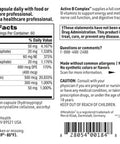 Klaire Labs SFI Health Active B Complex - Methylated Vitamin B Complex with Methyl Folate B12 B6 and More - Support Healthy Energy Brain Liver & Nerve Function 60 Capsules