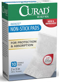 Curad Non-Stick Pads 2 X 3 Inches 10 Count (Pack of 12)