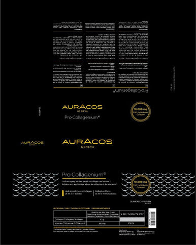 Auracos Pro Collagenium High Performance Anti Aging Drink 10,000 mg 25 ml*14 bottles