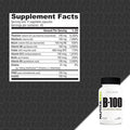 Nutrabio B-100 B Vitamin Complex Immune System Support Healthy Hair Skin Nails 90 Vegetable Capsules