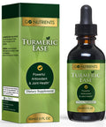 Go Nutrients Turmeric Ease - Liquid Turmeric Curcumin With Black Pepper - Organic Turmeric Supplement For Healthy Inflammation