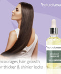 Naturallymum NaturallyMum Cold Pressed Castor Oil for Hair Skin Eyelashes Eyebrows and Nails | Pure Natural Serum with Vitamin E Oil | Glass Bottle with Dropper | Lavender | 100ml