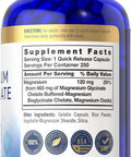 Buffered Magnesium Bisglycinate 665 Mg | 250 Capsules | Chelated Essential Mineral | Non-Gmo And Gluten Free Supplement