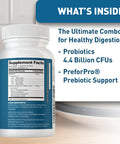 Dr. Tobias Deep Immune Probiotics Prebiotics for Women Men 4.4 Billion CFUs Helps Support Digestive Gut Health Immune Strength Absorb Nutrition 2 Daily 120 Capsules 60 Day Supply