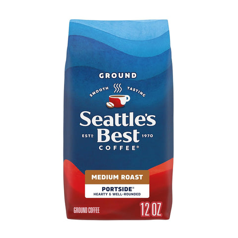 SeattleÃƒÂ¢Ã¢â€šÂ¬Ã¢â€žÂ¢s Best Coffee, Medium Roast Ground Coffee, Portside, 100% Arabica, 1 Bag (12 oz)