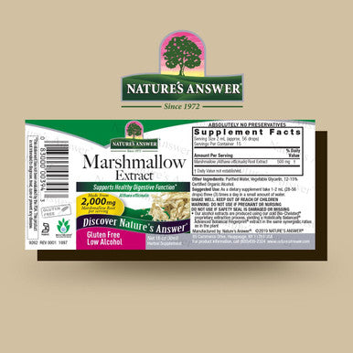 Nature'S Answer Marshmallow Root with Organic Alcohol 1-Fluid Ounce