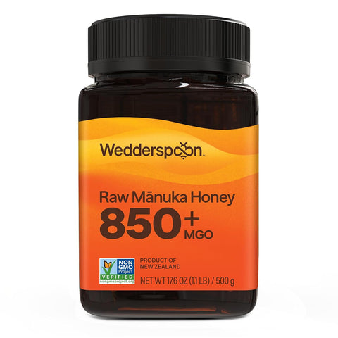Wedderspoon Raw Manuka Honey 150+ MGO, 17.6 Oz, Unpasteurized New Zealand Honey, Non-GMO, BPA-Free Jar, Superfood & Natural Wellness Support