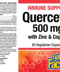 Natural Factors Quercetin 500 mg with Zinc and Copper for Added Immune Support 60 Count