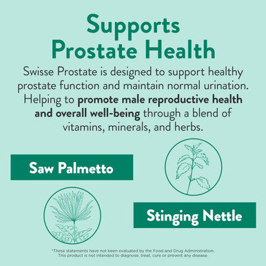 Swisse Saw Palmetto For Men Prostate Supplement Supports Prostate Health and Male Reproductive Health Zinc Selenium Saw Palmetto and Stinging Nettle Root 50 Tablets