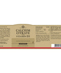 Solgar Calcium Citrate with Vitamin D3 240 Tablets