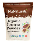 Nunaturals Organic Fair Trade Cocoa Powder Premium Dutch-Process For Drinking and Baking 1 lb
