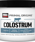 Force Factor Primal Origins Colostrum to Support Gut Health Immunity Recovery & More Bovine Colostrum Supplement. Pasture-Raised Grass Fed Hormone Naturally Unflavored 30 Servings