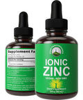Ionic Liquid Zinc Sulfate Drops. Ultra High Absorption Compared To Other Vegan Zinc Supplements. For Immune Support, Brain, Energ