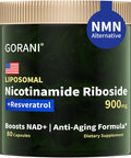 Gorani Nad+ Supplement 900Mg - Nicotinamide Riboside And Nmn For Boosting Cellular Energy & Anti-Aging (80 Count (Pack Of 1))