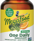 Megafood One Daily Iron Multivitamin - Multivitamin For Women And Men - With Real Food - Immune Support Supplement - Bone Health - Energy Metabolism - Vegetarian Non-Gmo No Iron - 60 Tablets