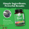 Natures Craft Zinc 50mg Immune Support Supplement - Zinc Complex Supplement for Immune System and Zinc Supplement to Enhance Hair Skin and Nails Vitamins - Easy to Swallow Potent Daily Zinc Tablets for Adults