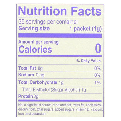 Nunaturals - Stevia and Monk Fruit - 1 Each - 35 Ct